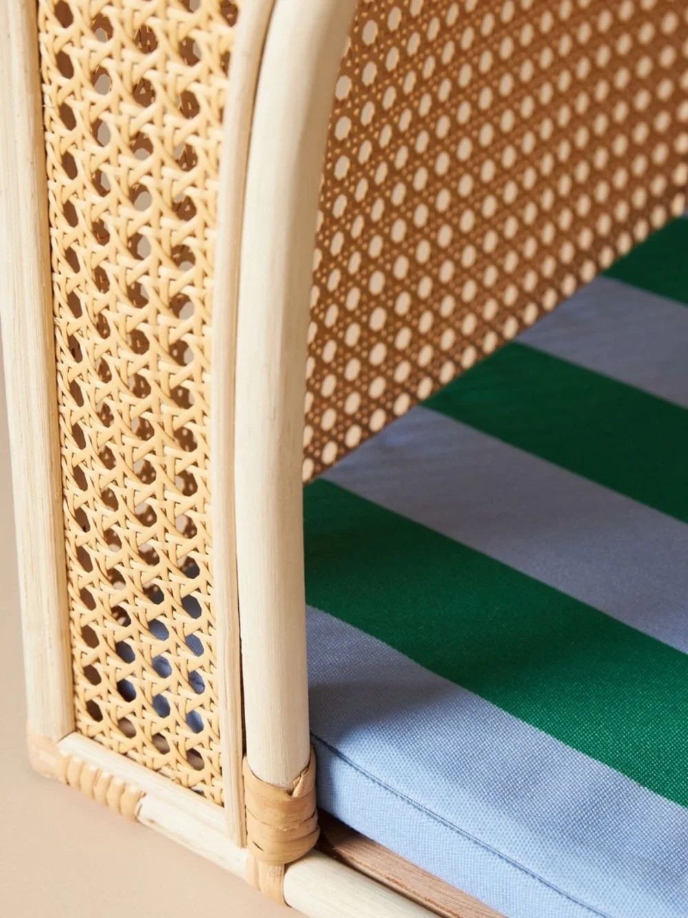 Anthropologie Rattan Dog House Bed in Natural Tan